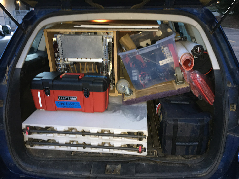 Robot in car